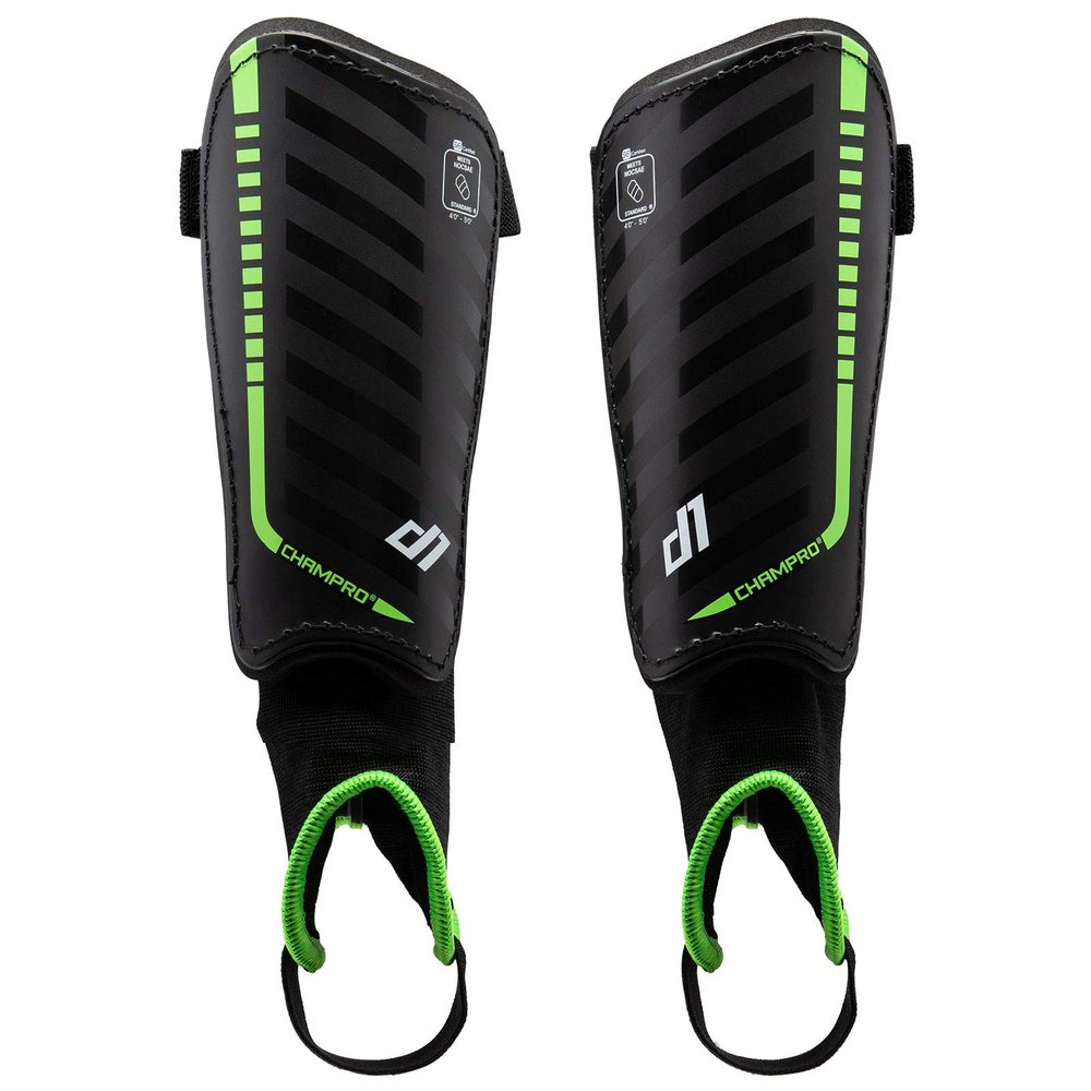 Champro D1 Soccer Shin Guards; Optic Green; Medium