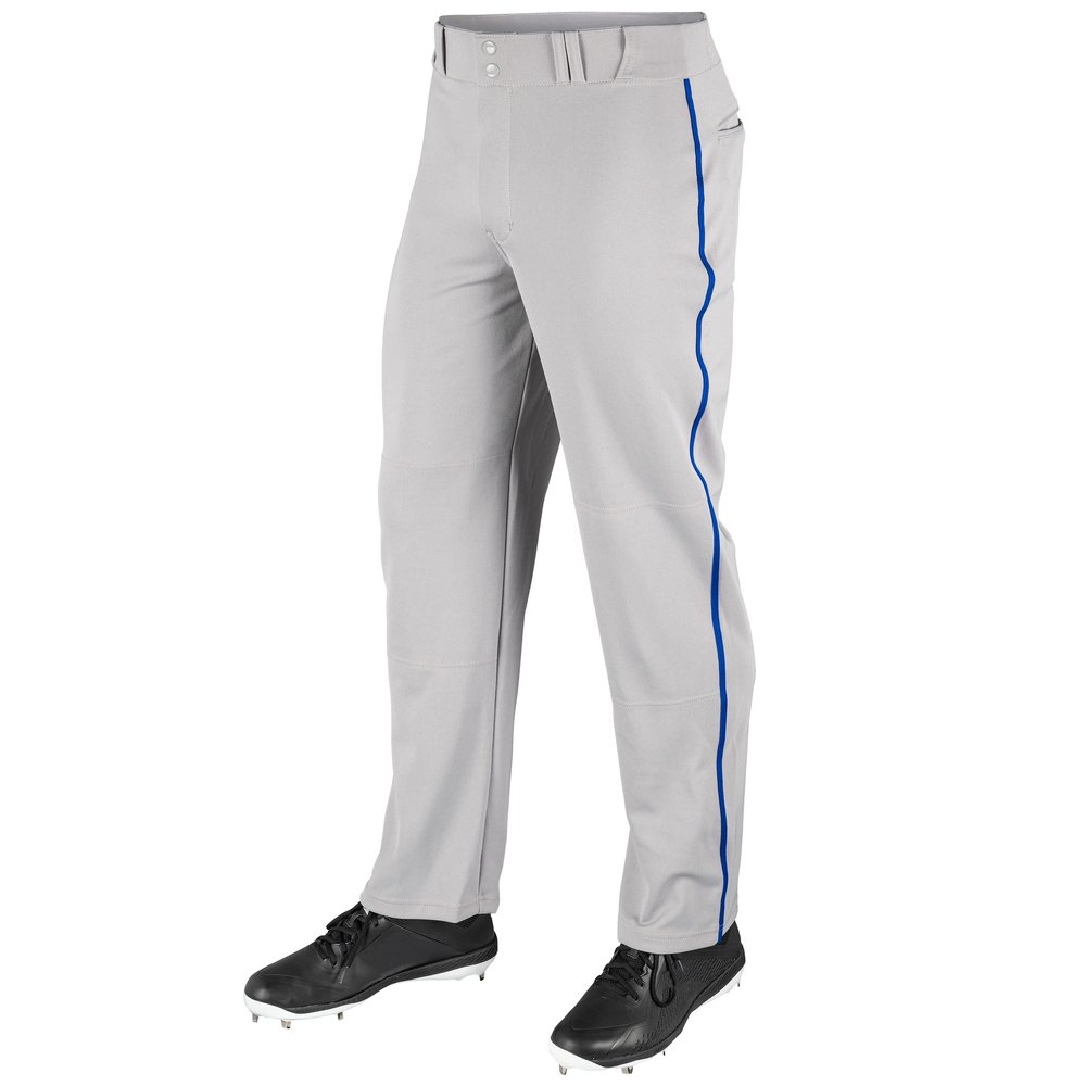 Champro MVP OB Open Bottom Baseball Pant with Contrast Color Braid Piping and Reinforced Double Knee