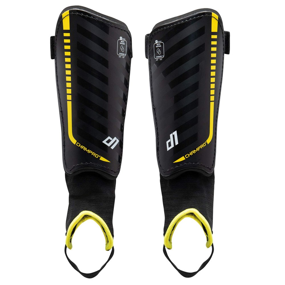 Champro D1 Soccer Shin Guards; Yellow; Medium
