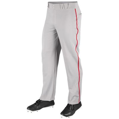 Champro MVP OB Open Bottom Baseball Pant with Contrast Color Braid Piping and Reinforced Double Knee
