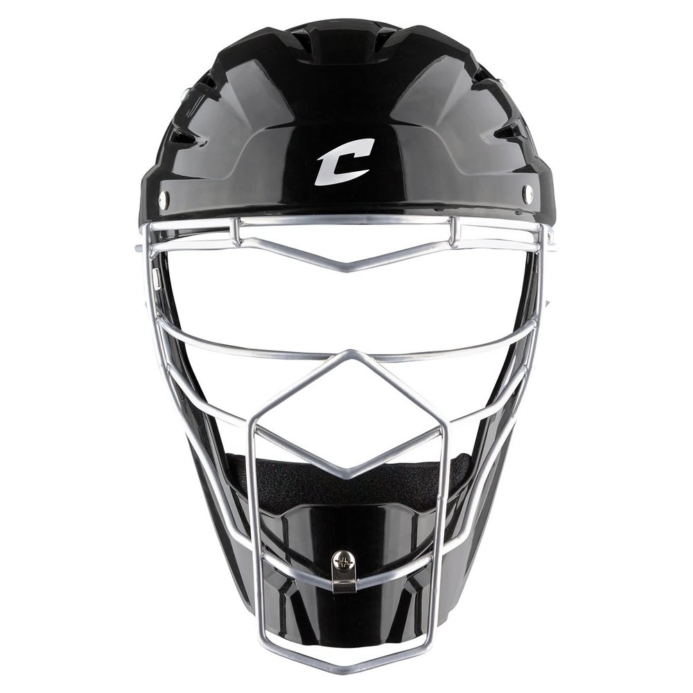 Champro Optimus MVP Hockey Style Baseball/Softball Catchers Headgear, Adult, Black