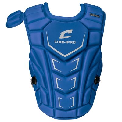 Champro Optimus MVP Plus Chest Protector for Commotio Cordis with Removable Shoulder Cap, 16.5", Royal Blue