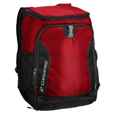 Champro Fortress 2 Backpack, Scarlet Body (E81SC)