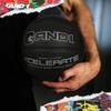 AND1 Xcelerate Rubber Basketball: Official Regulation Size 7 (29.5) Streetball, Made for Indoor/Outdoor Games (Basketball w/Pump, Black Classic) view 3