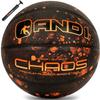 AND1 Chaos Basketball: Official Regulation Size 7 (29.5 inches) Rubber - Deep Channel Construction Streetball, Made for Indoor Outdoor Basketball Games (Brown) view 1
