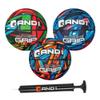 AND1 Mini Basketball 3 Pack Set for Kids (Deflated w/ Pump Included): - Size 3 7-Inch Premium Youth Size , Easy to Grip, Made for Indoors and Outdoors view 1