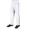 Champro MVP OB Open Bottom Baseball Pant with Contrast Color Braid Piping and Reinforced Double Knee view 1