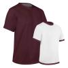 Champro Revtee Reversible Tee, Youth Large, Maroon, White view 1