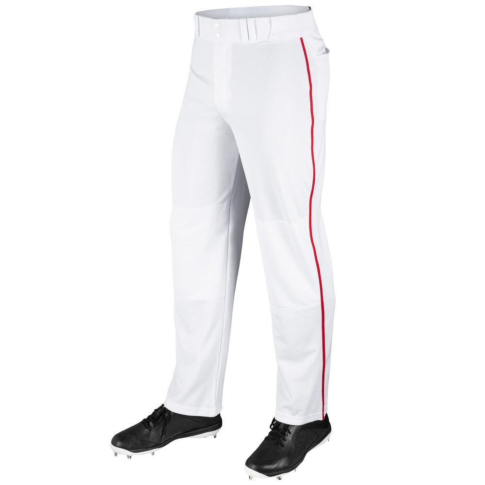 Champro MVP OB Open Bottom Baseball Pant with Contrast Color Braid Piping and Reinforced Double Knee