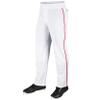 Champro MVP OB Open Bottom Baseball Pant with Contrast Color Braid Piping and Reinforced Double Knee view 1