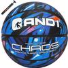 AND1 Chaos Rubber Basketball: (Deflated w/Pump Included), Official Regulation Size view 1