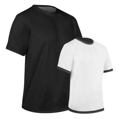 Champro Revtee Reversible Tee, Youth Medium, Black, White