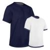 Champro Revtee Reversible Tee, Youth Large, Navy, White view 1