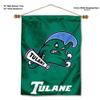 Tulane Green Wave Banner with Hanging Pole view 2