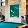 Tulane Green Wave Banner with Hanging Pole view 4