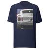 1967 Stang Hardtop American Classic Muscle Car Short-Sleeve Unisex T-Shirt Navy view 1