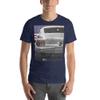 1967 Stang Hardtop American Classic Muscle Car Short-Sleeve Unisex T-Shirt Navy view 3