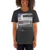 1967 Stang Hardtop American Classic Muscle Car Short-Sleeve Unisex T-Shirt Dark Heather view 3