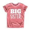 Big Sister Shirt Big Sister Announcement Toddler Shirts Promoted to Girls Outfit (White on Mauve, 6 Years) view 1