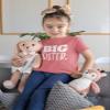 Big Sister Shirt Big Sister Announcement Toddler Shirts Promoted to Girls Outfit (White on Mauve, 6 Years) view 2