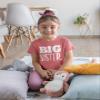 Big Sister Shirt Big Sister Announcement Toddler Shirts Promoted to Girls Outfit (White on Mauve, 6 Years) view 4