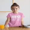 Big Sister Shirt Big Sister Announcement Toddler Shirts Promoted to Girls Outfit (White on Pink, 4 Years) view 3