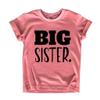 Big Sister Shirt Big Sister Announcement Toddler Shirts Promoted to Girls Outfit (Black on Mauve, 5 Years) view 1