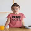 Big Sister Shirt Big Sister Announcement Toddler Shirts Promoted to Girls Outfit (Black on Mauve, 5 Years) view 2