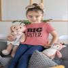 Big Sister Shirt Big Sister Announcement Toddler Shirts Promoted to Girls Outfit (Black on Mauve, 5 Years) view 4
