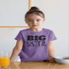 Big Sister Shirt Big Sister Announcement Toddler Shirts Promoted to Girls Outfit (Black on Purple, 2 Years) view 3