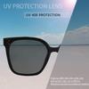 MAXJULI Oversized Sunglasses for Women Men UV Protection (C1 Black Frame/Grey Lens) view 3