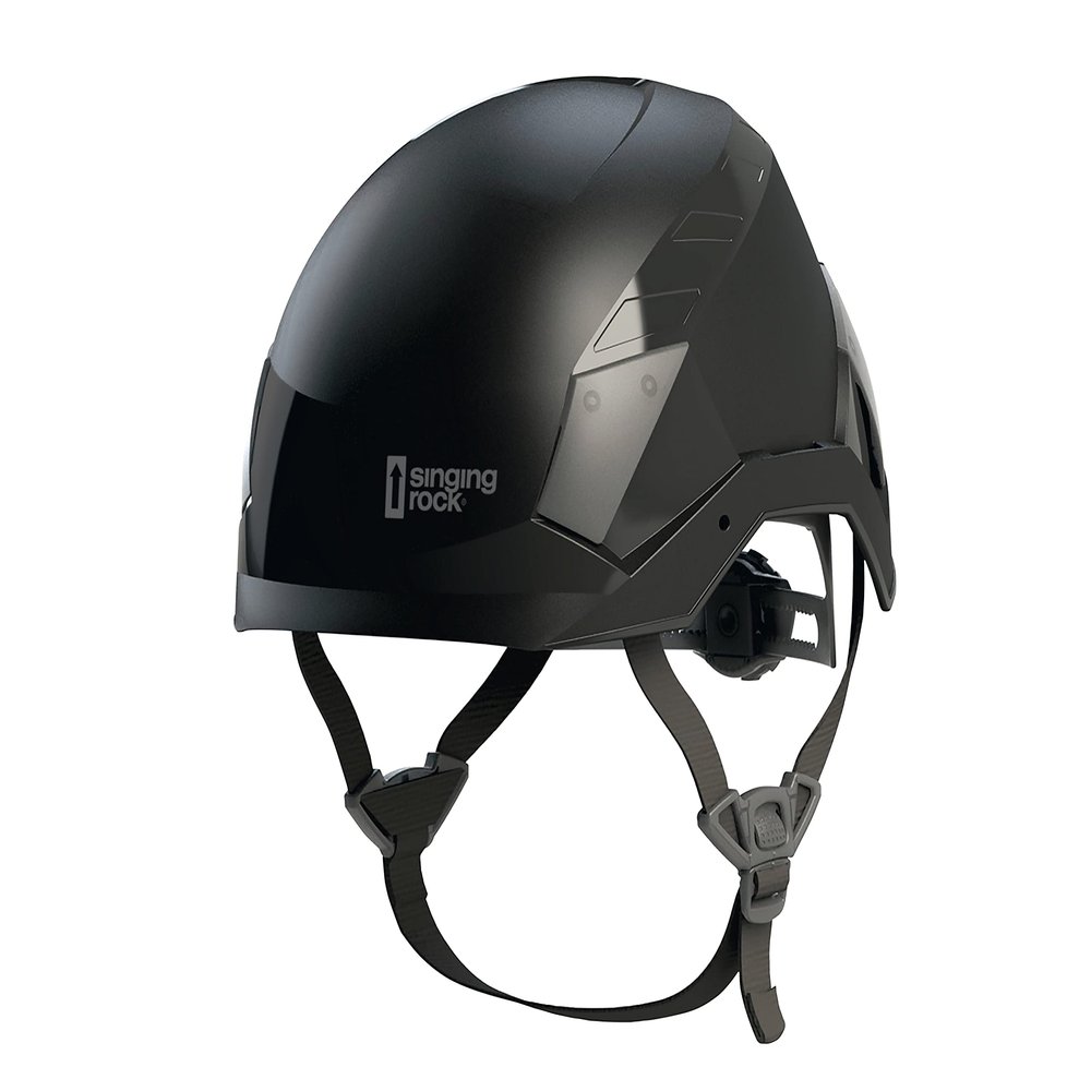 Singing Rock Flash Industry Work Helmet, Black