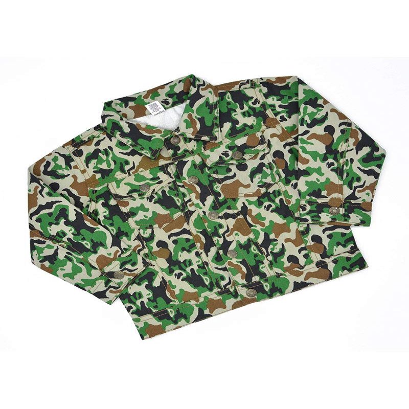 Monag Toddler Camouflage Jacket (4T, Army)