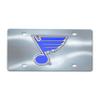 FANMATS 27548 St. Louis Blues Stainless Steel Front License Plate with Large 3D Molded Team Metal Emblem view 1