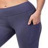 Ashen Fane Full Length High Waist Super Soft Workout Yoga Fitness Pants with Pockets, Vintage Denim, Small view 3