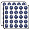 Back The Blue Don't Thread On Me Gadsden Flag Vinyl Stickers 1" Each 50 Pack Stickers Durable and Waterproof for Laptops, Cars, Phones