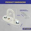 Anchor Gym Mini H1 (Set of 3) - Resistance Bands Wall Mount System | Wall Anchor for Resistance Bands, Suspension Straps & More - Off White view 2