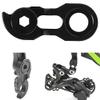Derailleur Hanger Extender, RA105 Risk Bicycle Rear Derailleur Hanger Extension Bike Frame Tail Hook Extender for 34T-52T(Black) view 4