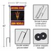 Arizona State Sun Devils Garden Flag with Stand Holder view 3