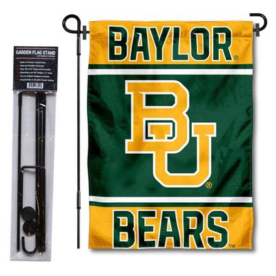 Baylor Bears Garden Flag with Stand Holder