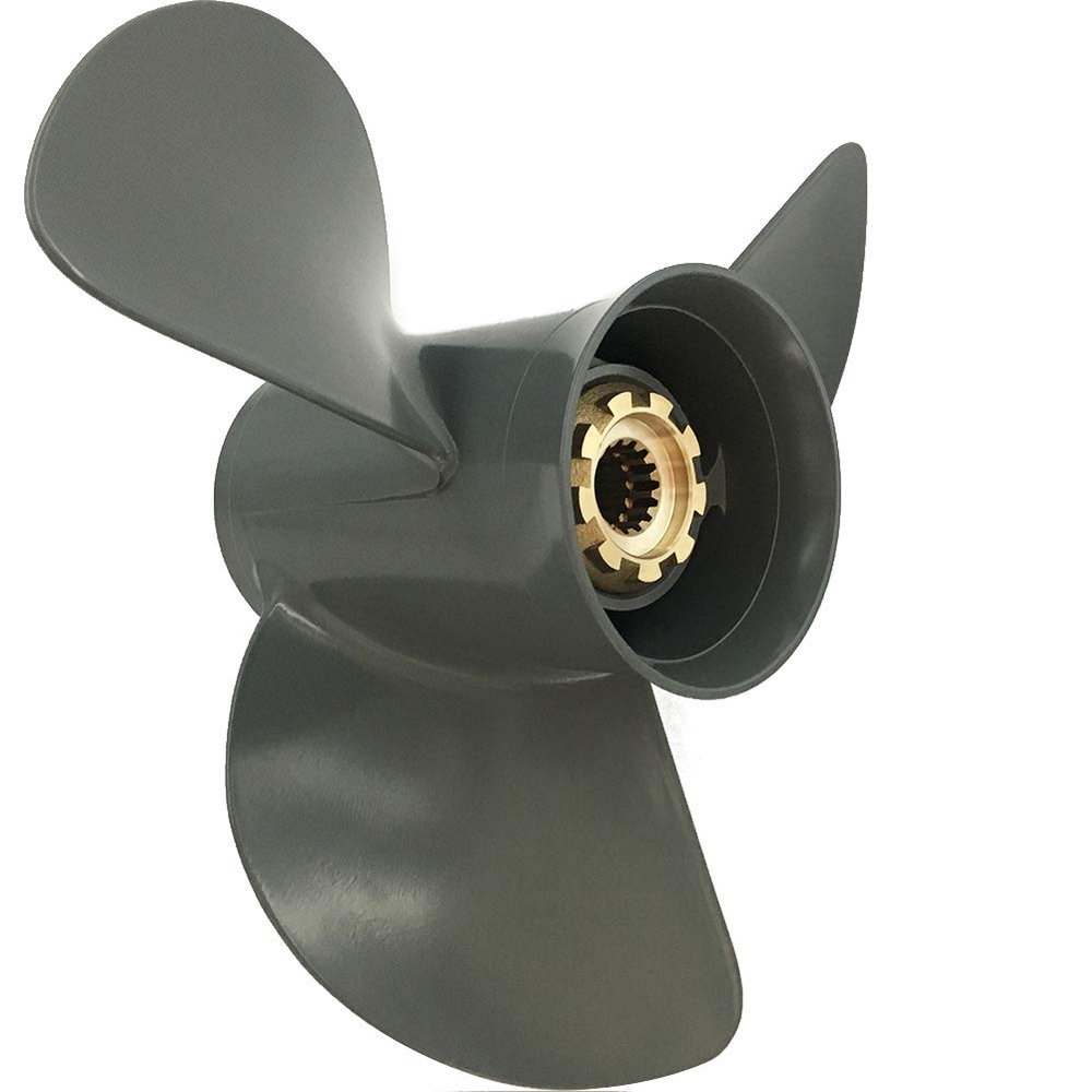 ARKDOZA Aluminum Propeller fit for Honda 60/75/90/115/130HP Outboard Motor Engine,15 Spline Tooth, RH 13x19