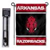 Arkansas Razorbacks Garden Flag with Stand Holder view 1