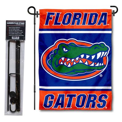 Florida Gators Garden Flag with Stand Holder