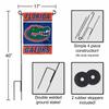 Florida Gators Garden Flag with Stand Holder view 3