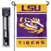 College Flags & Banners Co. Louisiana State LSU Tigers Garden Flag with Stand Holder view 1