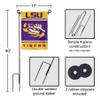 College Flags & Banners Co. Louisiana State LSU Tigers Garden Flag with Stand Holder view 3