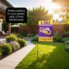 College Flags & Banners Co. Louisiana State LSU Tigers Garden Flag with Stand Holder view 4
