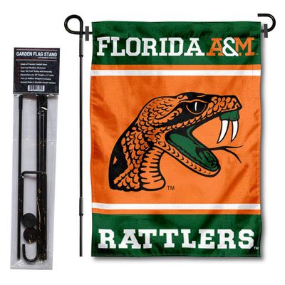 Florida A&M Rattlers Garden Flag with Stand Holder