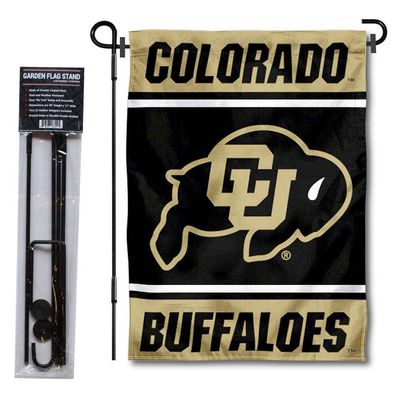 Colorado Buffaloes Garden Flag with Stand Holder