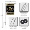 Colorado Buffaloes Garden Flag with Stand Holder view 3